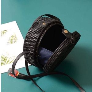 Round Rattan Bag